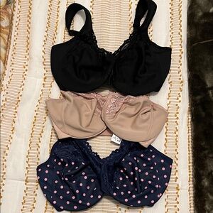 NWOT Bundle of 3 Glamorise Unlined Bras
